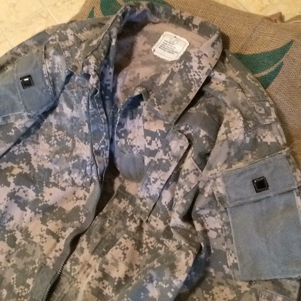 Camo Jacket w/ Shoulder Bling.  NATO Issued.